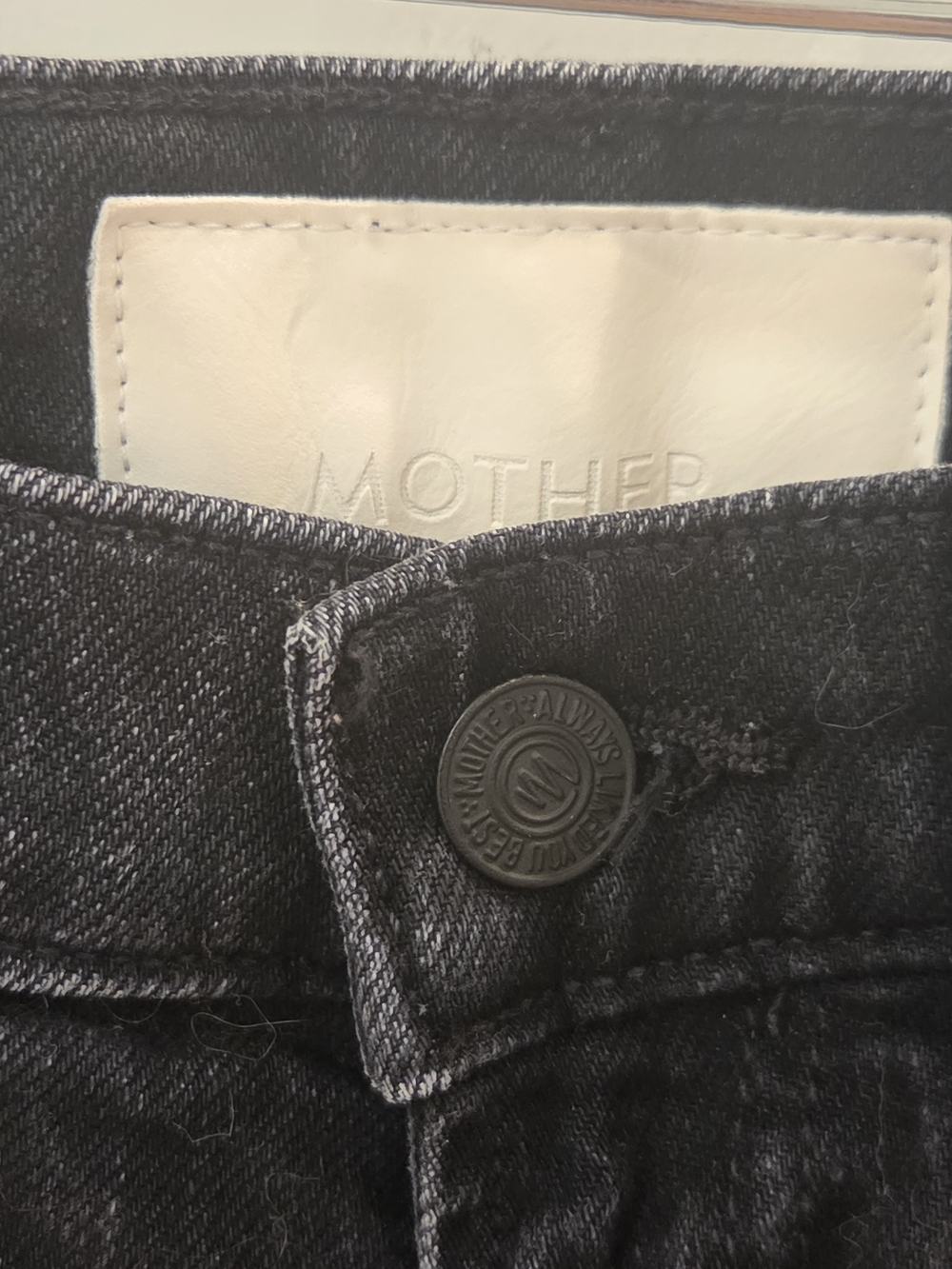 MOTHER Black Skinny Jeans